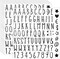 800Pcs Black Glitter Alphabet Letter Stickers, 10 Sheets Self-Adhesive Letters & Numbers for Graduation Caps, Scrapbooking, DIY Crafts & Classroom Decor